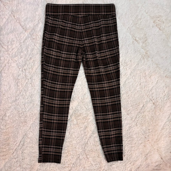 Loft | petites brown plaid leggings - Picture 3 of 6